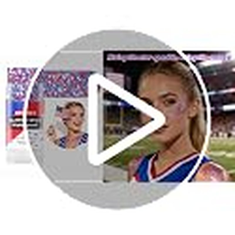Patriotic Red White and Blue Star Glitter Stick for 4th of July