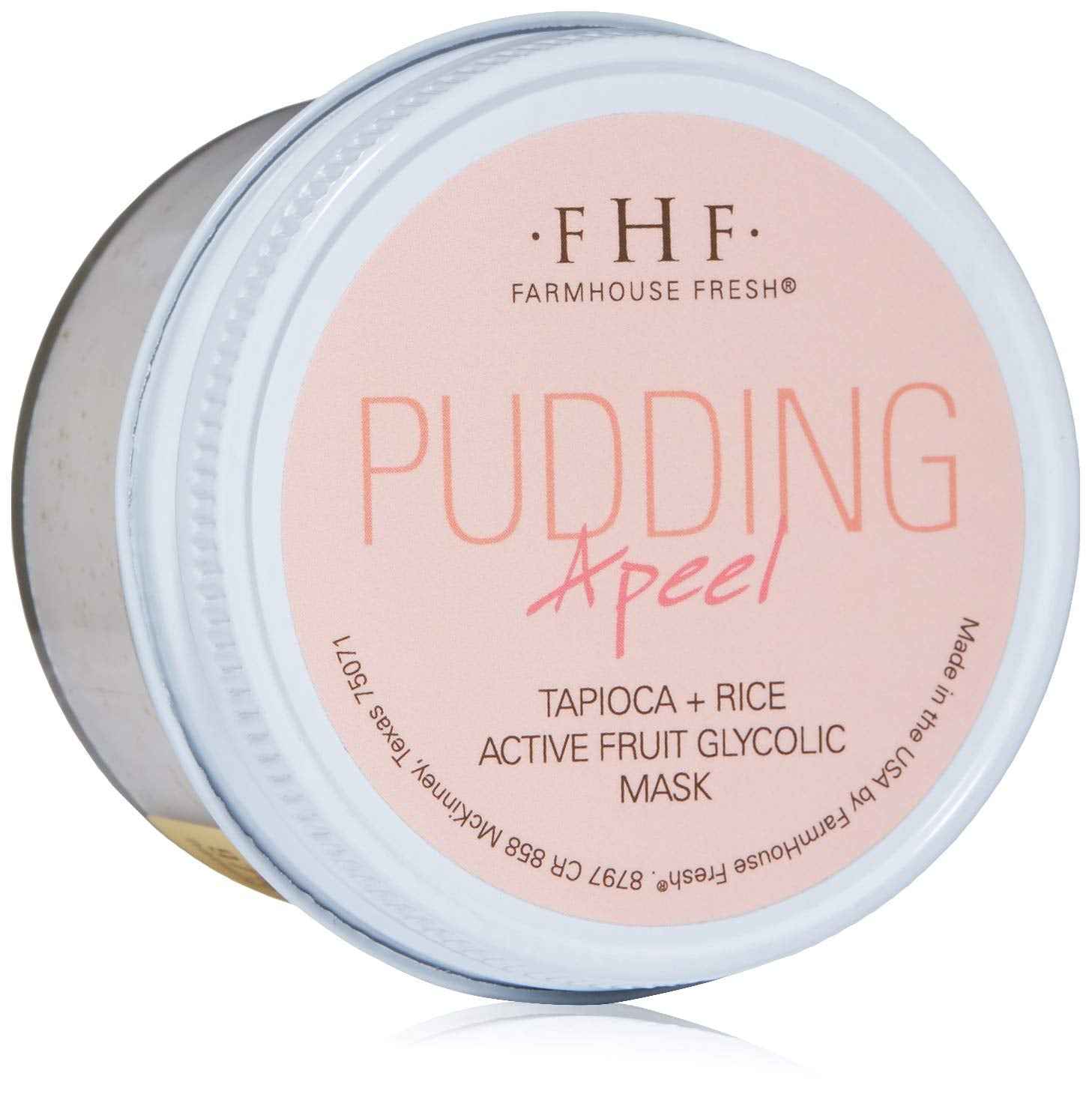 FarmHouse Fresh Pudding Apeel Tapioca Rice Active Fruit Glycolic Mask, 3.2 Fl Oz