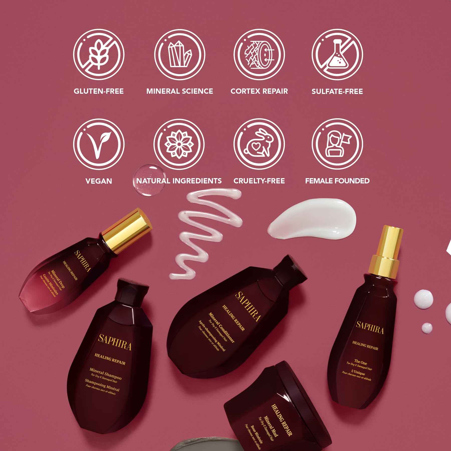 Saphira Healing Repair Mineral Mud 3oz / 90ml