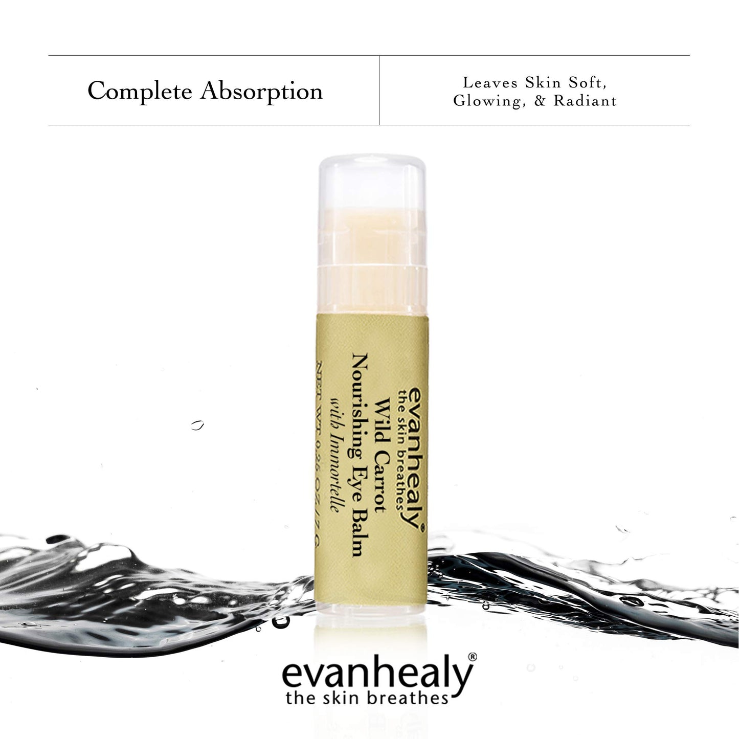 evanhealy Wild Carrot Nourishing Eye Balm | Traveling Moisturizer Stick | Hydrate & Brighten Eyes, Face, & Body