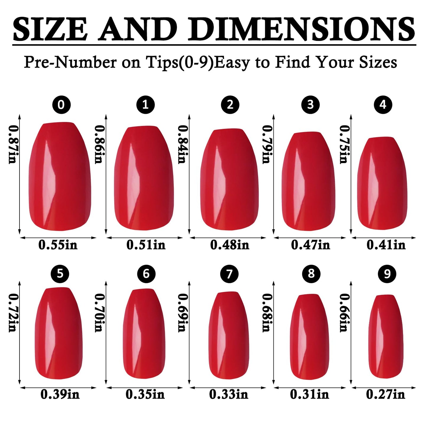 LoveoOurHome 576pc Coffin Press on Nails Short, Short Gel Press on Nails Coffin Fake Nails Colored Full Cover Glossy Ballerina Artificial False Fingernails Acrylic Tips for Women Girls