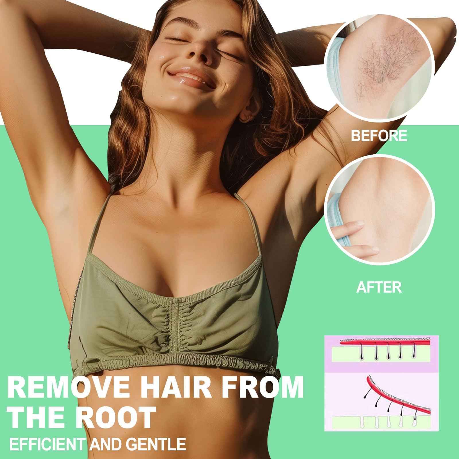 Makupala Hard Wax Beads Bulk, 3lb Unscented Stripless Spa Wax Beans for Brazilian Waxing, Bikini, Body, Back, Chest, Leg, Armpit, Face, Wax Beads for Sensitive Skin Coarse Hair Removal from Root