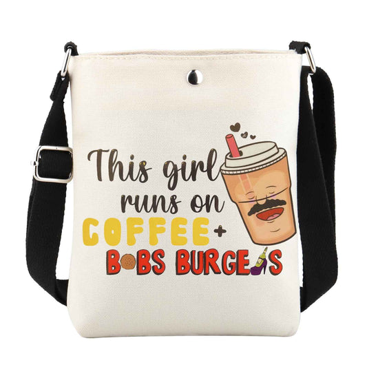 WCGXKO TV Inspired Gift Cartoon Lover Merchandise Cartoon Fans Zipper Pouch Makeup Bag (on COFFEE XK)