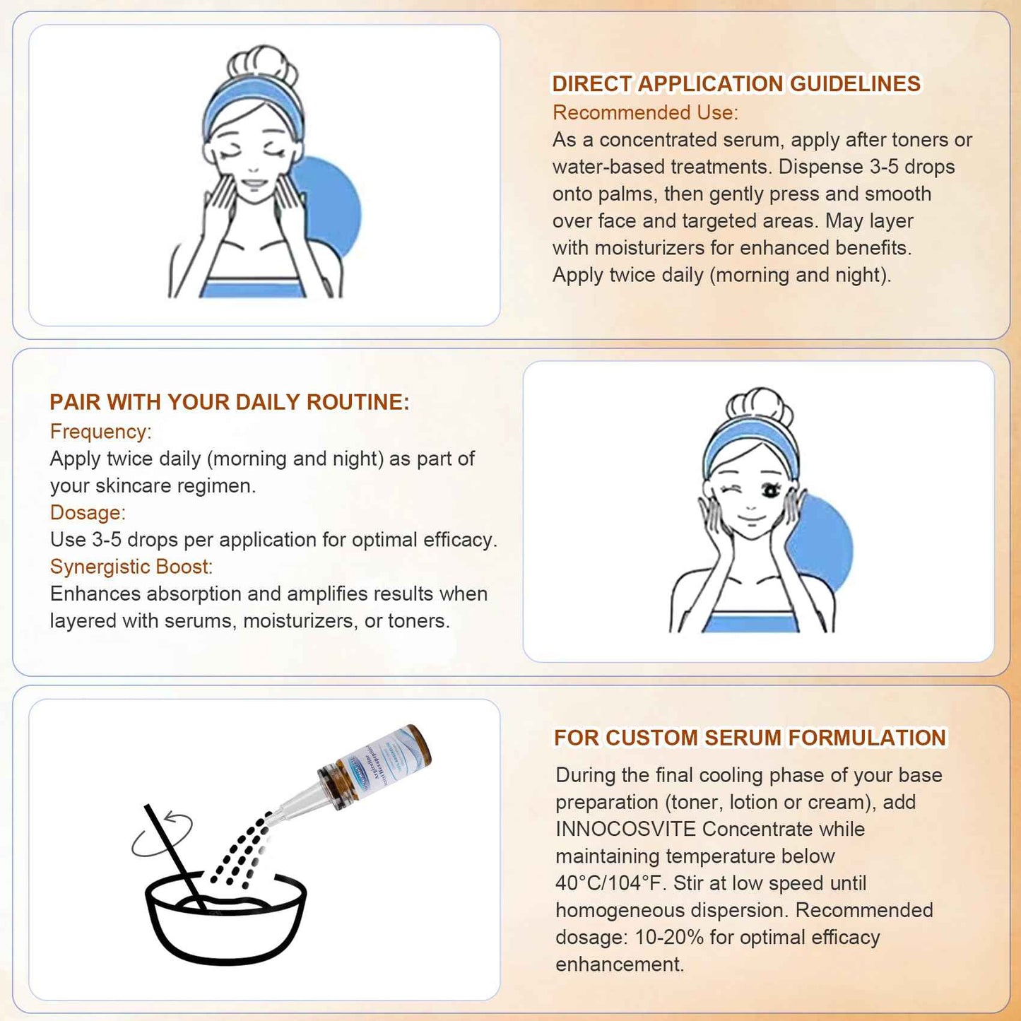 INNOCOSVATE Argireline Peptide 100% Pure Serum - 0.68 fl Oz Undiluted Reduce Wrinkle, Daily Skin Care Booster for IDY,Fragrance-Free