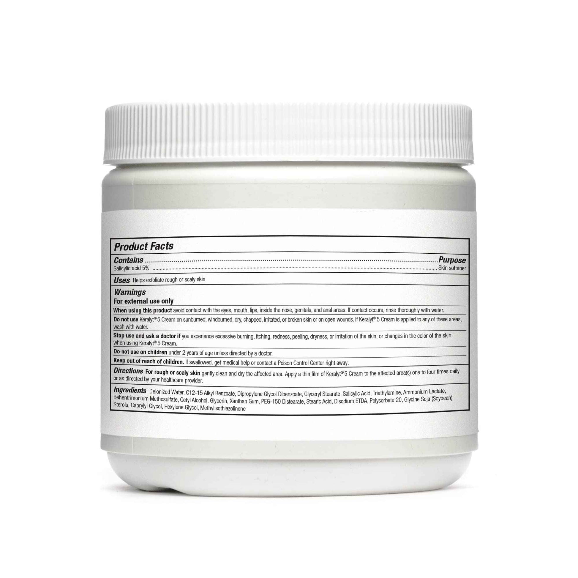 Keralyt 5 Psoriasis Cream - Full Body 5% Salicylic Acid Exfoliating Skin Lotion - Promotes Relief from Itchy, Redness, Dryness, Roughness, and Flakey Skin