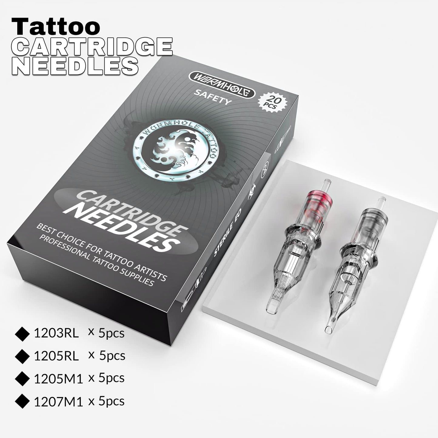 Tattoo Kit Wormhole Rotary Tattoo Machine Kit for Beginners Cartridge Needles Tattoo Machine Kit with Tattoo Inks Power Supply Tattoo Pen Kit WTK162