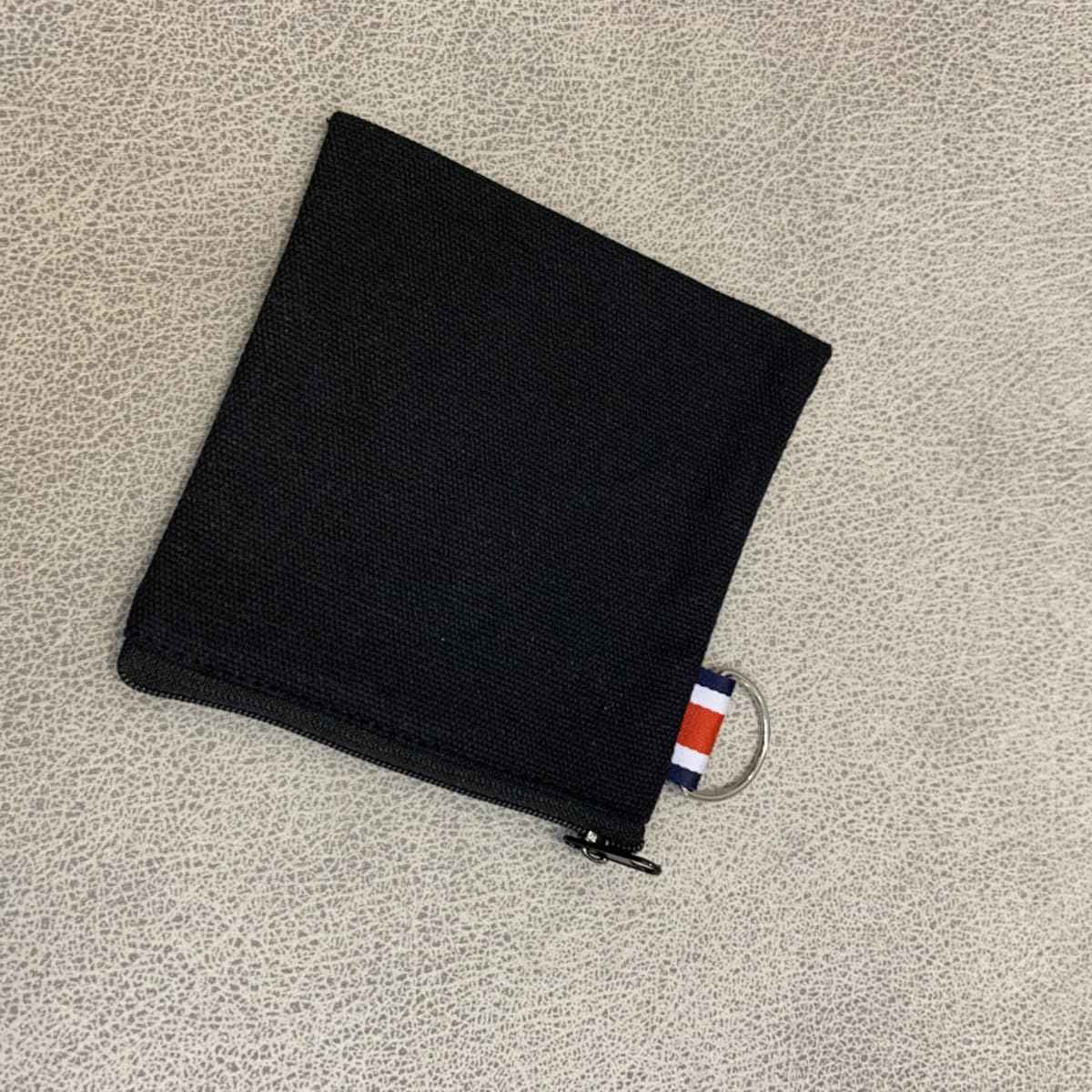 DraCra 3 Pack Small Canvas Zipper Pouch with Hanging Ring Square Pocket Carrying Purse Travel Storage Organizer Case Mini Toiletry Bag for Makeup Lipstick Cosmatic Change Coins Earphone Charger Cable