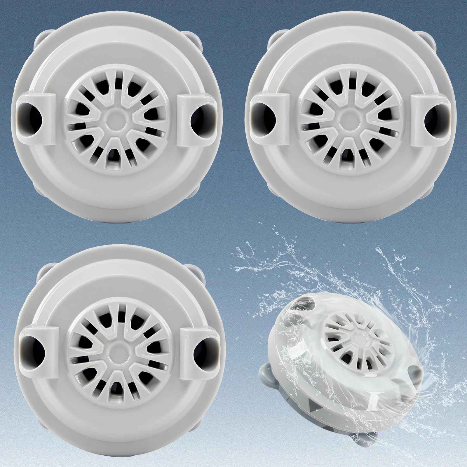 KONOVOLY BF-004 Magnetic Pedicure Pipeless Jets, 4-Pin Pedicure Jet for LURACO BF-004 Pedicure spa Tubs Includes Propeller and Cap 1 Pack