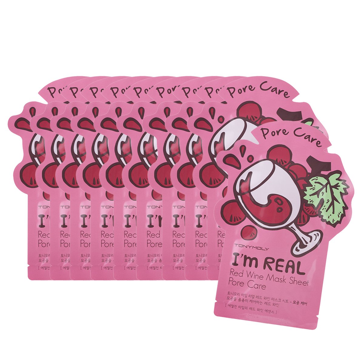 Tonymoly I'm Real Red Wine Sheet Mask, 10 Count