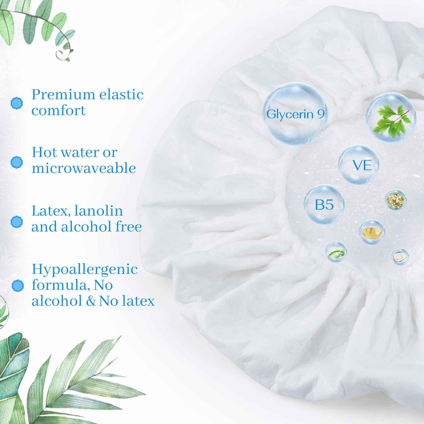 Shampoo cap 12 Pack, No-Rinse Shampoo Cap, Waterless Shampoo and Conditioner Suitable for Adults, Bedridden and Seniors Suitable for Adults, Bedridden and Elderly, Hospitals, Camping