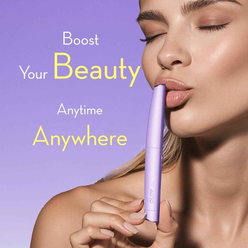 OLOV slim Facial Hair Removal for Women, Painless Eyebrow Trimmer with Pivoting Head, Electric Battery Operated Body Hair Remover with 2 Replaceable Blade for Face Neck Chin Bikini, Purple