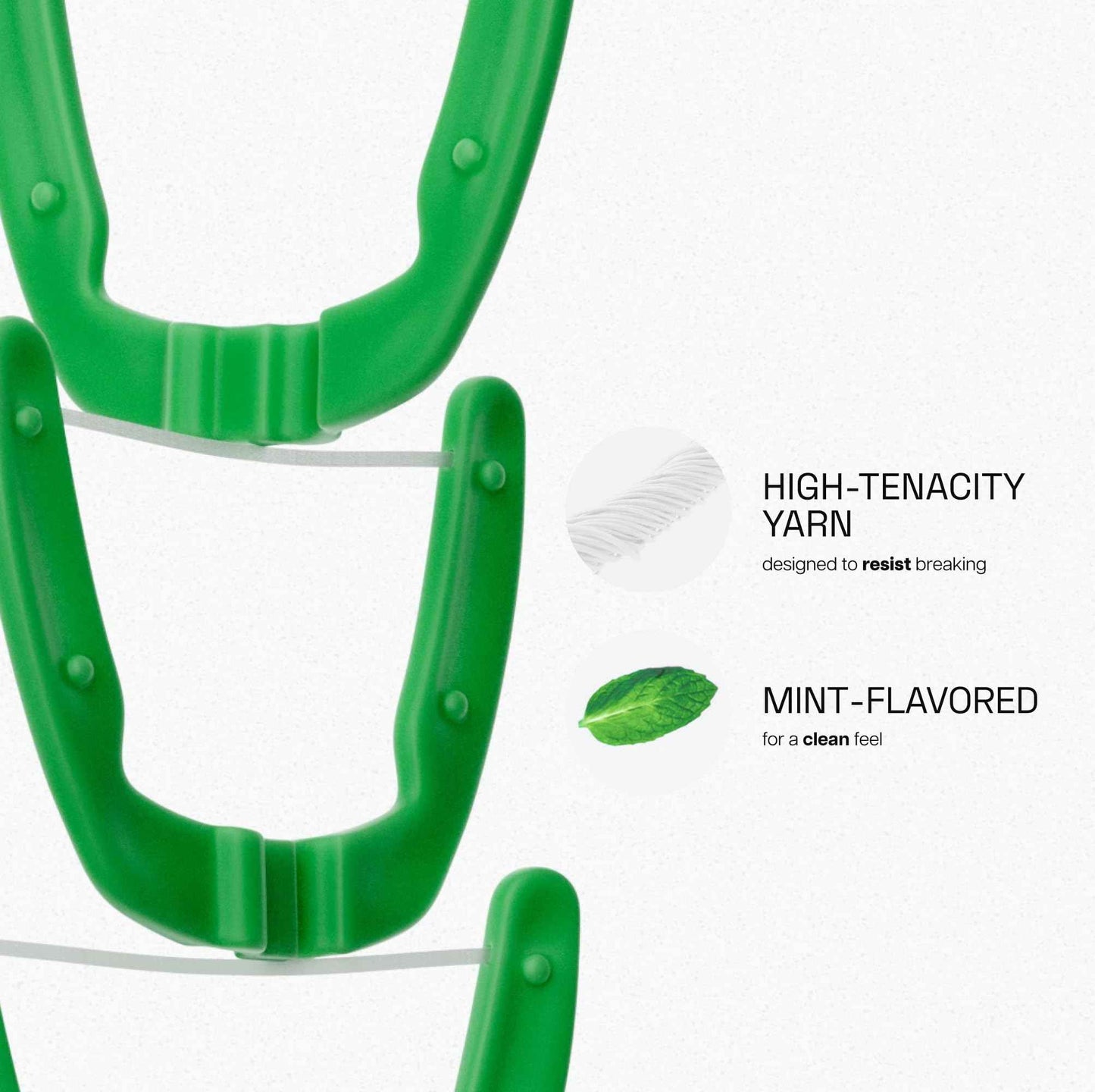 Reach Ultraclean Access Flosser Bundle, Mint, Plaque Remover for Teeth, for Hard to Reach Areas, Oral Care, PFAS-Free, 1 Flosser Starter Kit + 3 Packs Refill Heads