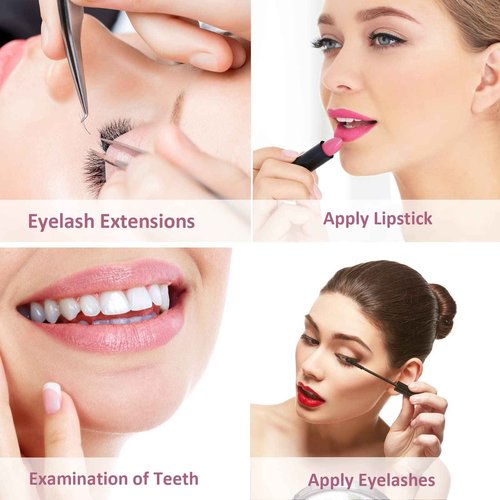 BUCICE Professional Large Mirror for Eyelash Extension & Makeup - Detachable, Stainless Steel Lash Mirror Tool