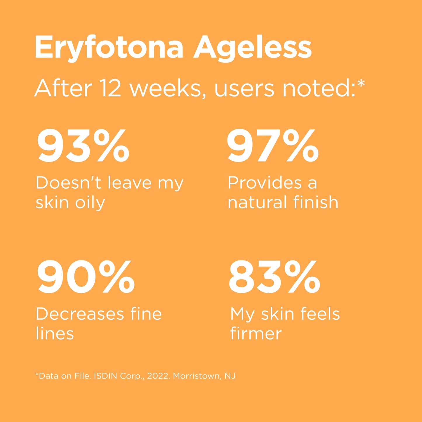 Eryfotona Ageless Sunscreen Zinc Oxide and 100% Mineral Tinted Sunscreen SPF 50+, 3.4 Fl Oz