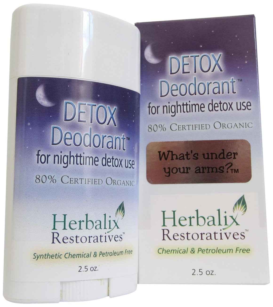 Herbalix Restoratives Nighttime Detox Cleansing Deodorant, 2.5 Ounce