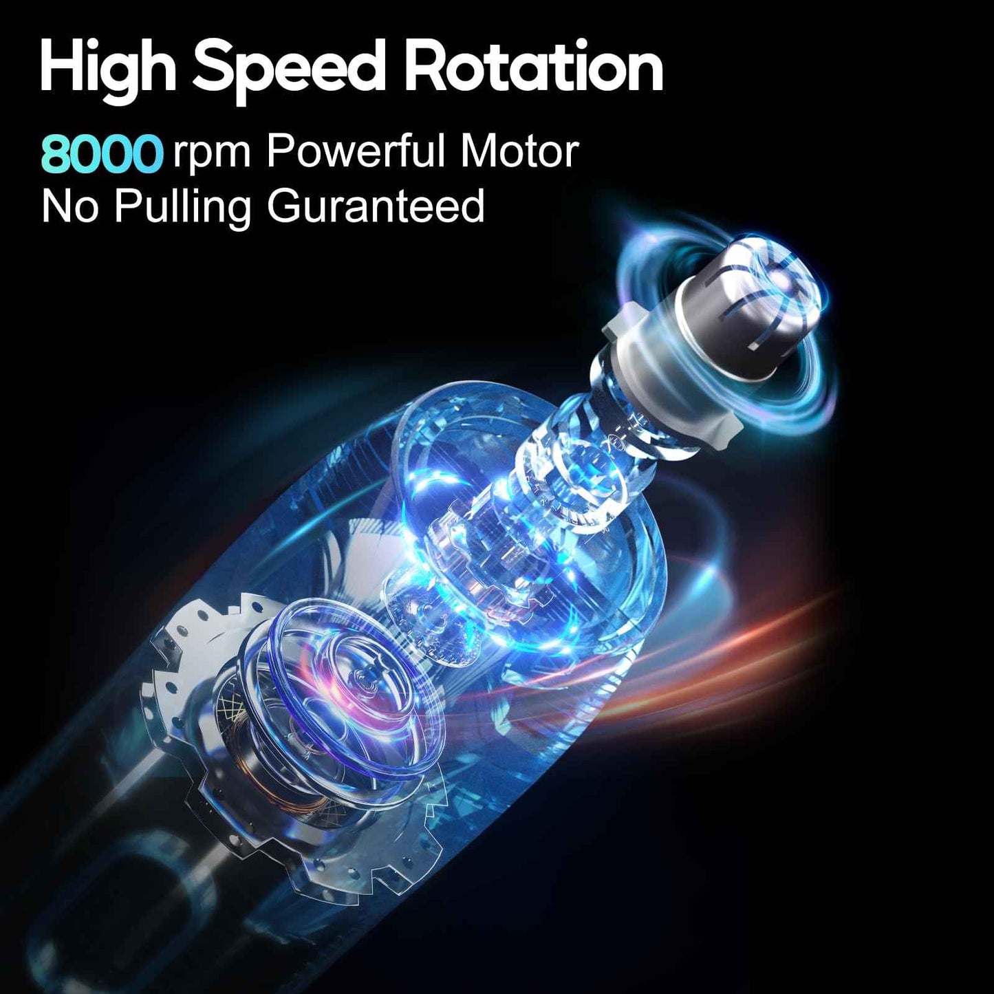 HACLI Nose Hair Trimmer for Men Women - Electric Nose Hair Clipper with Replaceable Stainless Steel Blade, Powerful 8000RPM Motor, Wet/Dry Use, Travel Lock, Portable Design USB Rechargeable