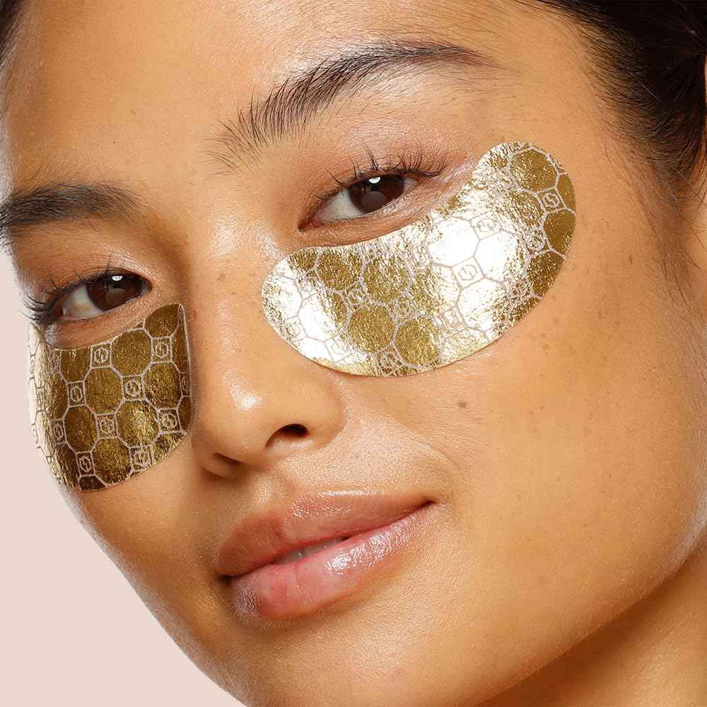 Jouer Luminize Dark Circle Correcting & Smoothing Eye Patches, Caffeine Eye Patch for Dark Circles and Puffiness, Under Eye Mask Patch for Wrinkles