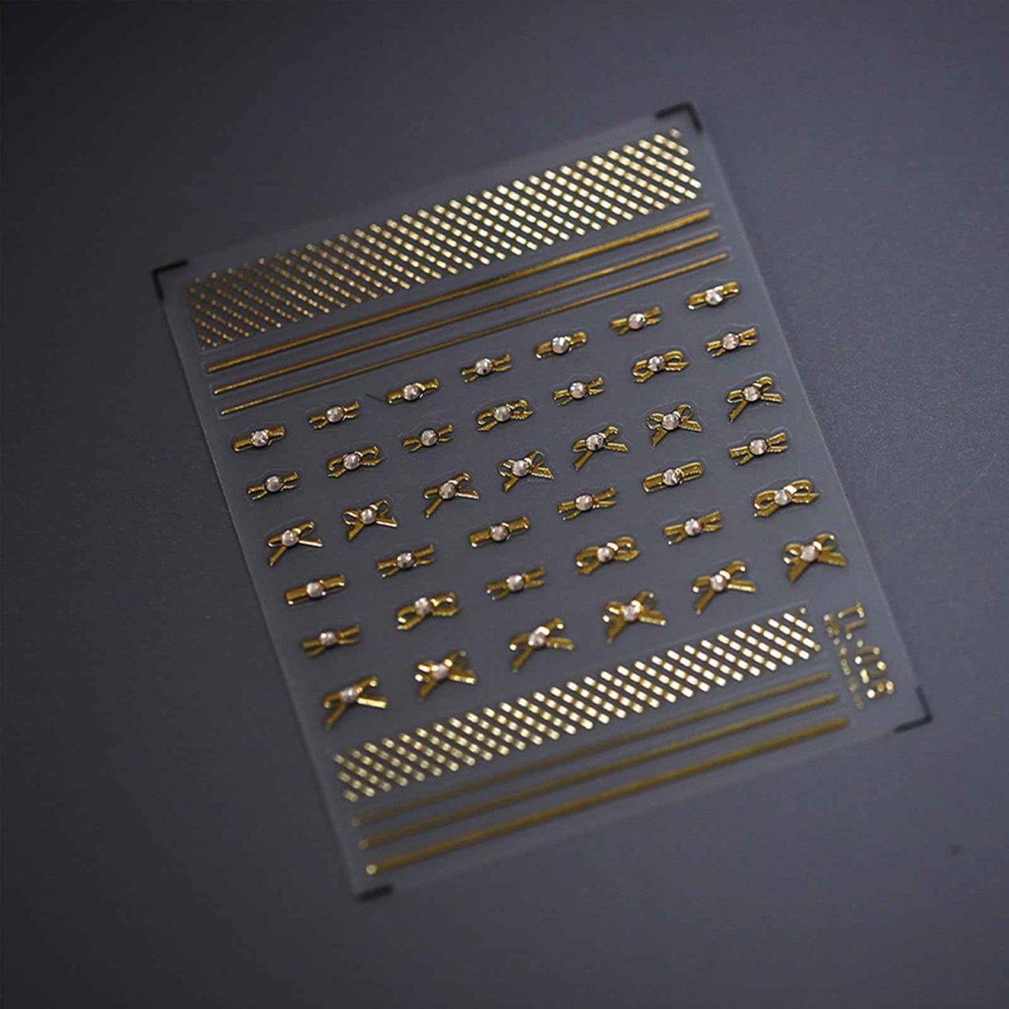 Bowknot Nail Art Stickers 5D Emboss Silver Gold Metal Nail Decals Self-Adhesive Luxury Bling Rhinestone Bow Tie Line Nail Accessories DIY Nail Designs for Women Girls Acrylic Nails Decoration 2 Sheets