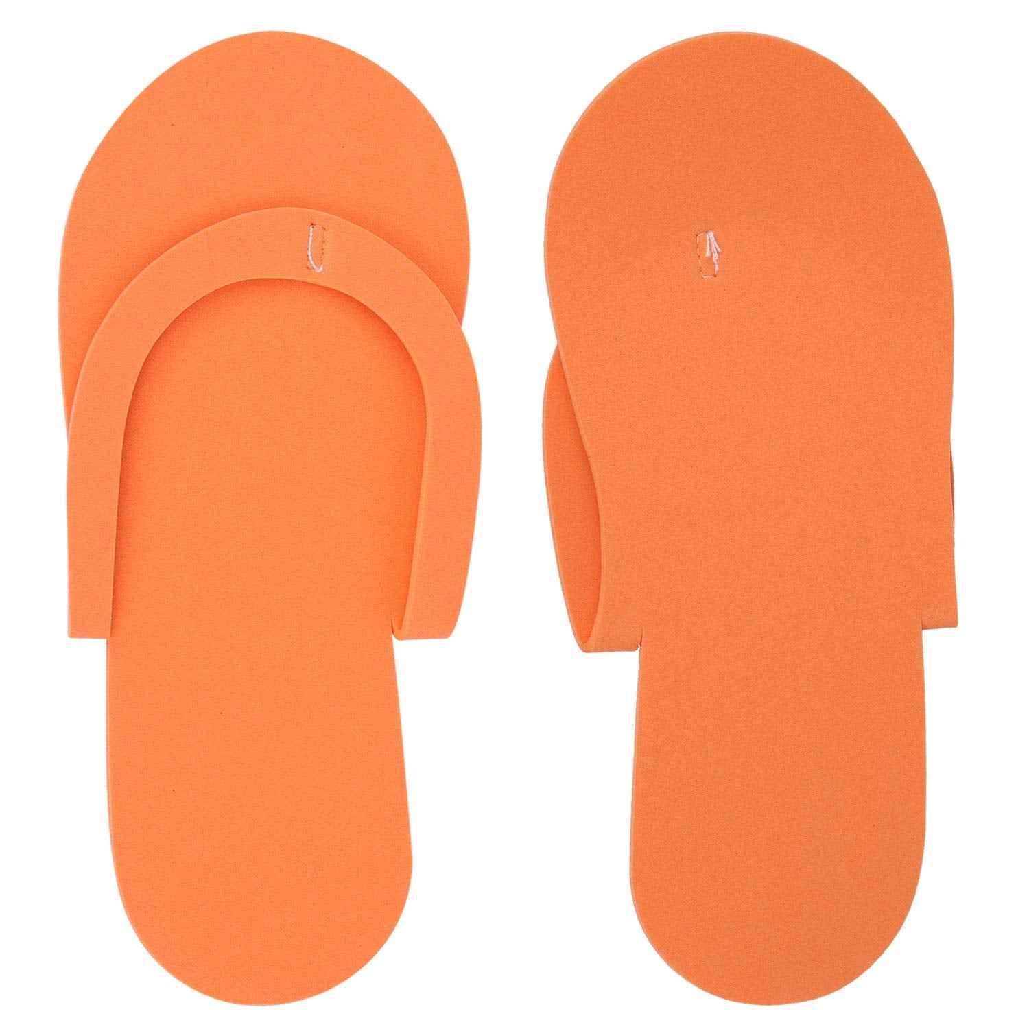 Tbestmax 24 Pair Disposable Flip Flops, Random Color Foam Slippers for Foot Spa Pedicures in Kid Party with 24 Pair Toe Separators Bulk