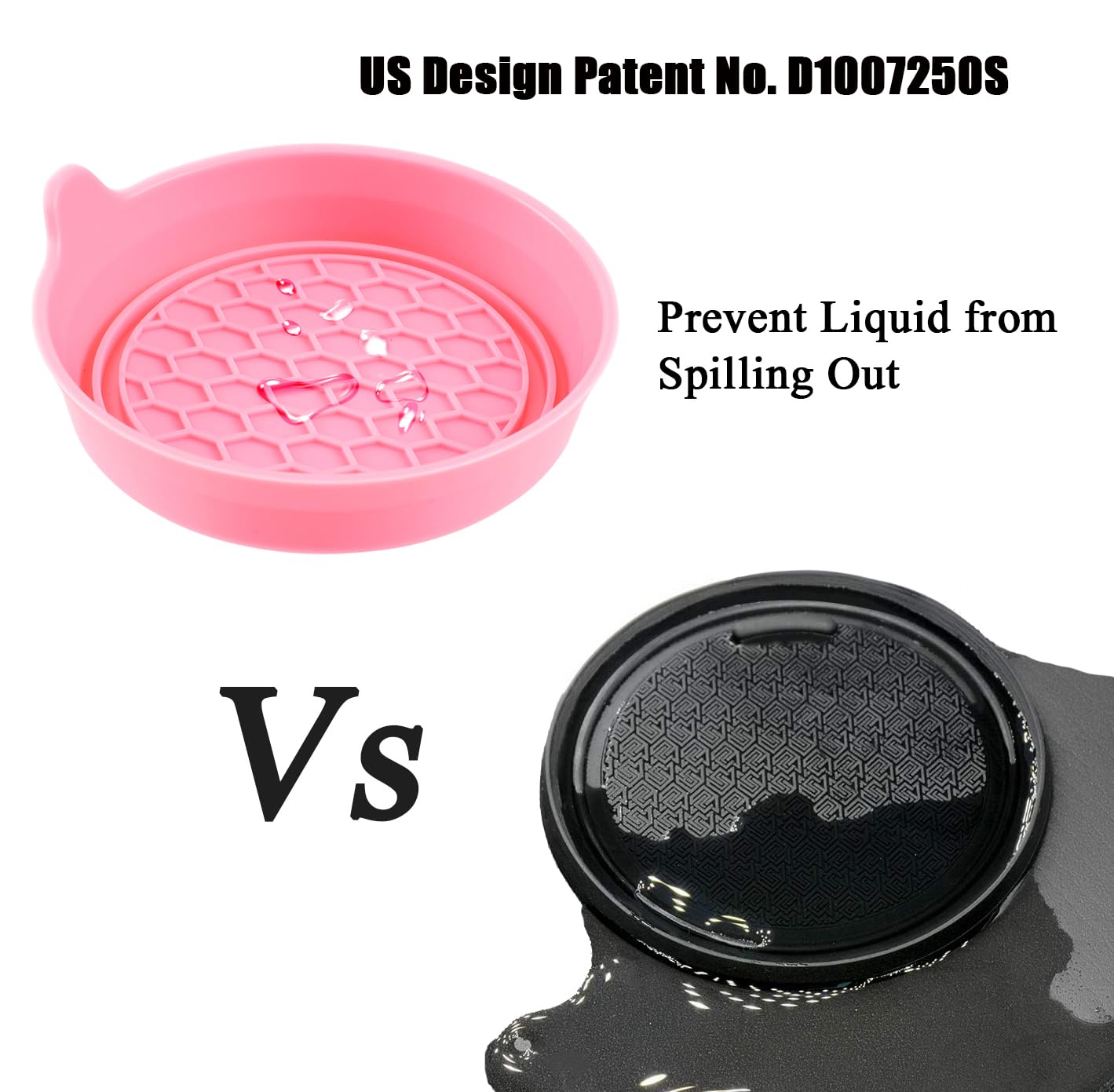 Amooca Car Cup Coaster Universal Automotive Waterproof Non-Slip Cup Holders Sift-Proof Spill Holder Car Interior Accessories 2 Pack Sakura Pink