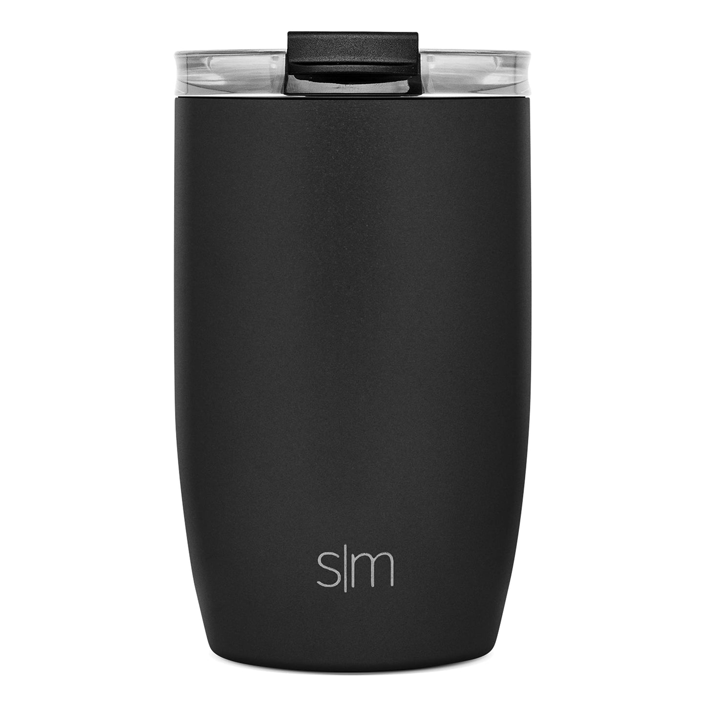 Simple Modern Travel Coffee Mug Tumbler with Flip Lid | Reusable Insulated Stainless Steel Cold Brew Iced Coffee Cup Thermos | Gifts for Women Men Him Her | Voyager Collection | 12oz | Midnight Black