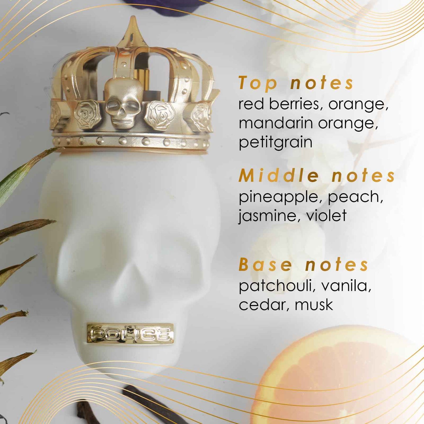 POLICE To Be the Queen - Perfume for Women - Floral Chypre Scent - Opens with Mandarin and Red Fruits - Blended with Jasmine and Peach - for Ambitious and Unique Ladies - 4.2 oz EDP Spray