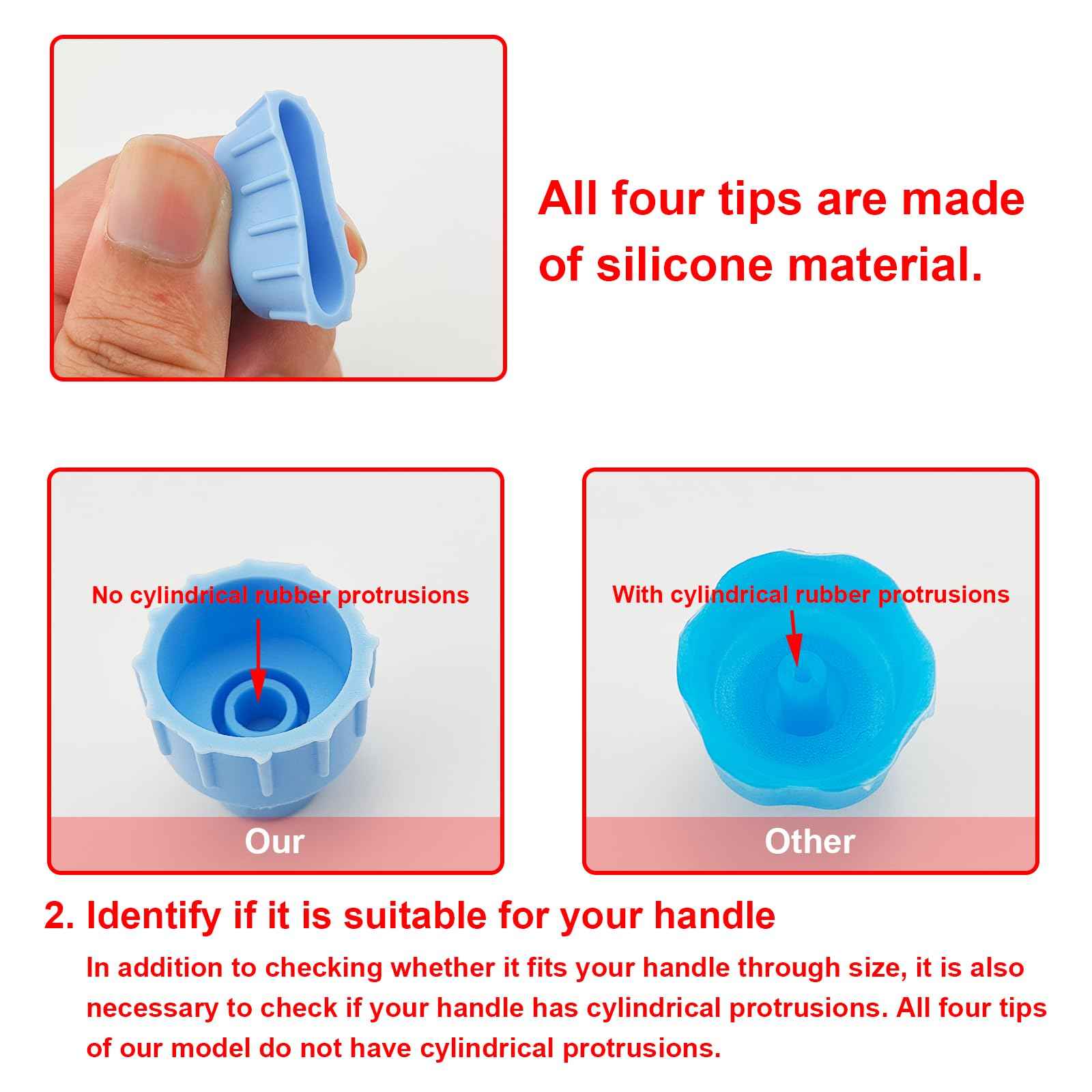 Face Care Skin Beauty Set Spare Parts Water Scrub Silicone Tips (12 pcs Small and Large Vortex)