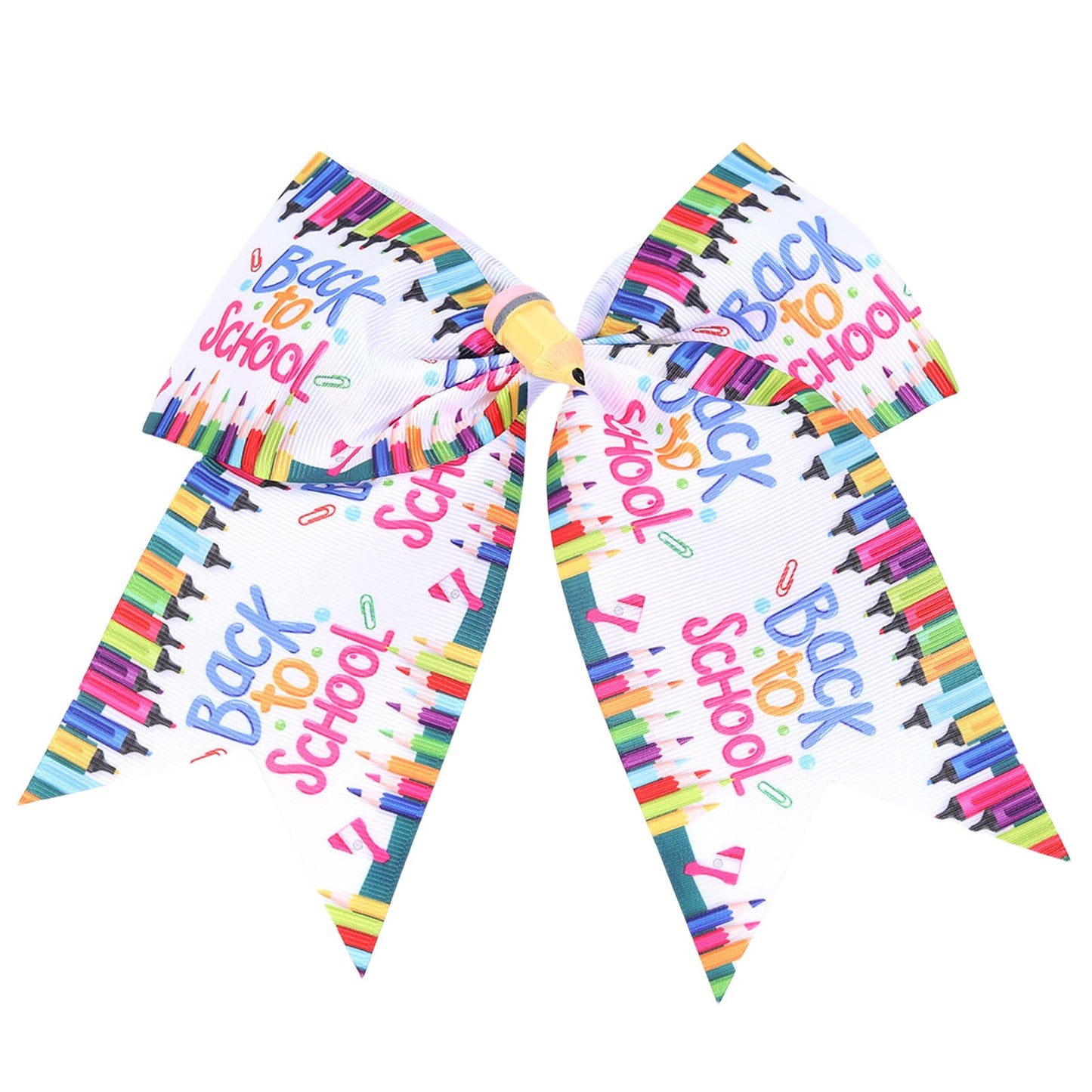 School Bows for Girls Teacher, School Hair Accessories School Bows Ribbon for Girls Teacher Hair Accessories, Fashionable Girls Accessories - Durable Alligator Clips for Back to School Styling