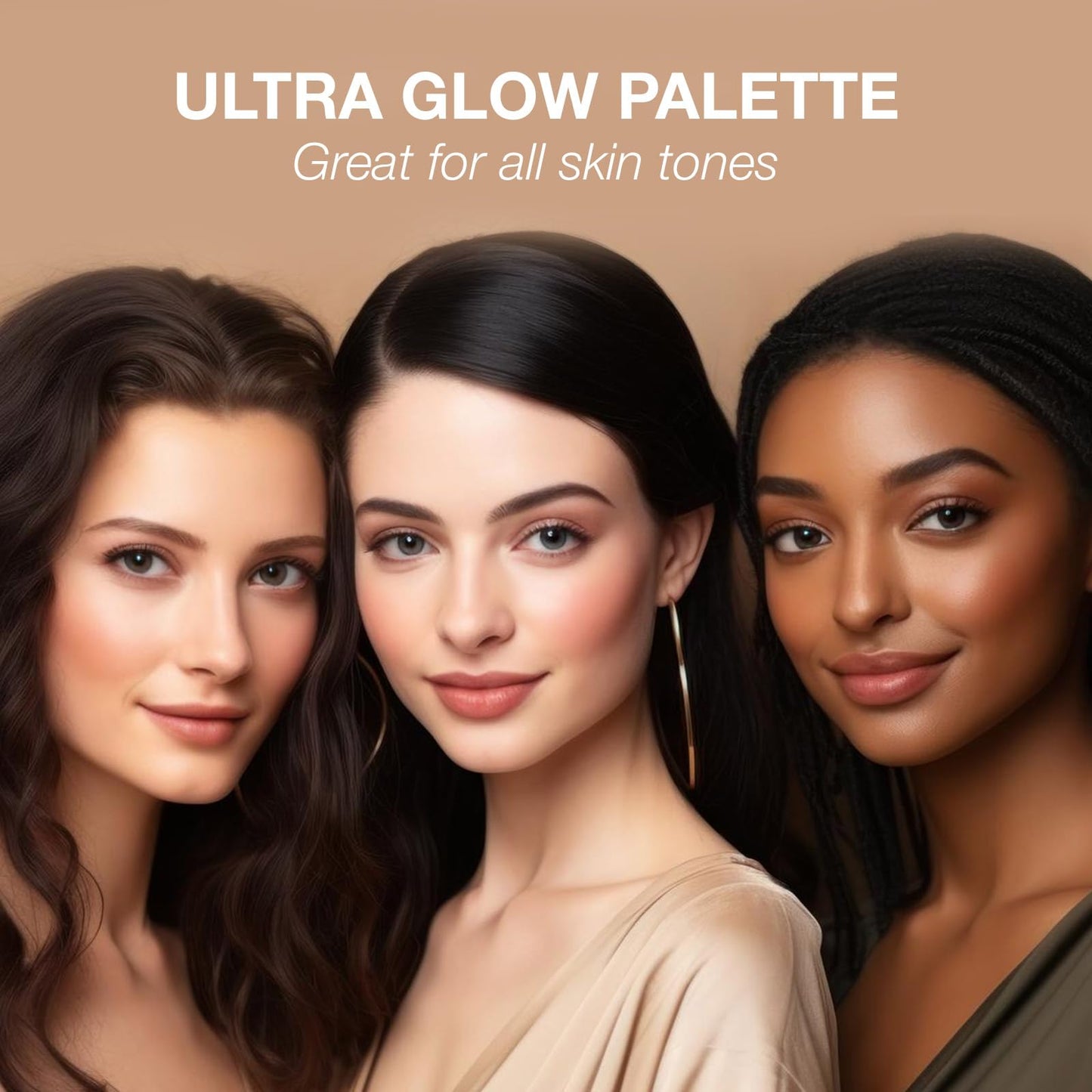 bellapierre Ultra Glow Makeup Palette | 4 Illuminating Shades to Suit Different Skin Tones | Non-Toxic and Paraben Free | Vegan and Cruelty Free | Cruelty Free