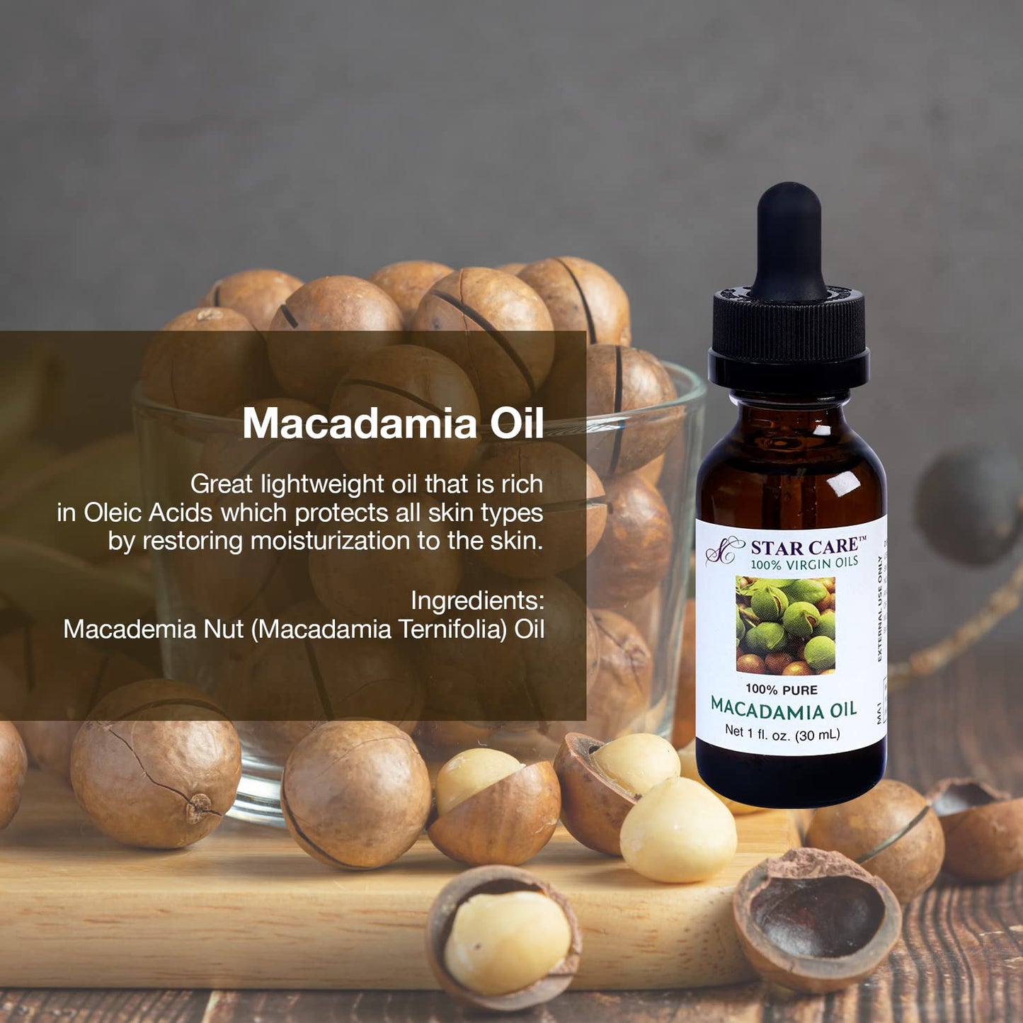 STAR CARE 100% Pure Oil (Macadamia)