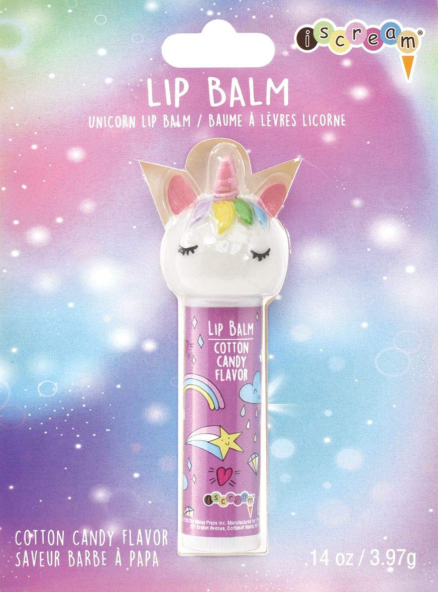 iscream Sleeping Unicorn Shaped Cotton Candy Scented Lip Balm