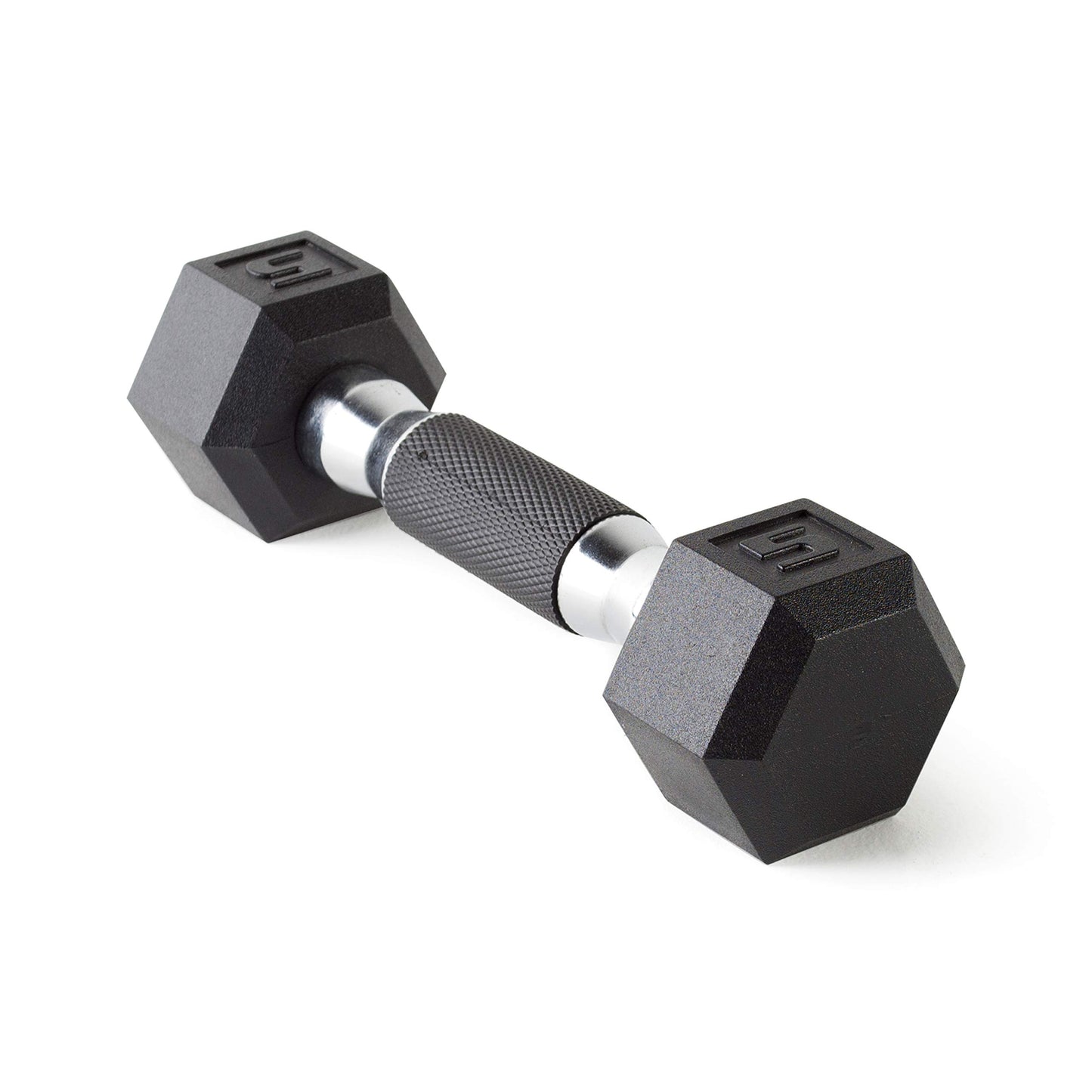 CAP Barbell Coated Dumbbell Weights with Padded Grip, 5-Pound