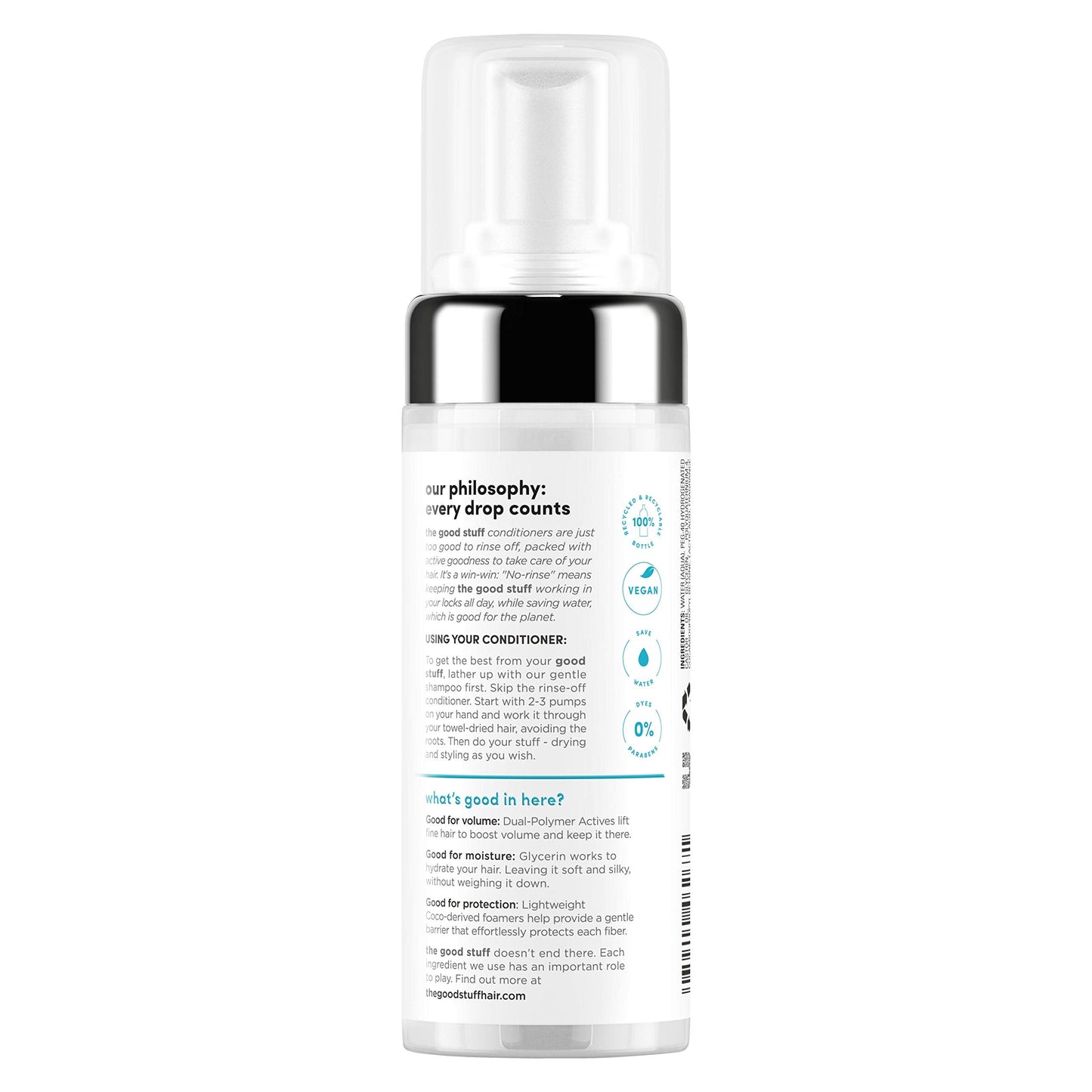 The Good Stuff Volumizing Hydration Foam Conditioner, 4.90 Ounce