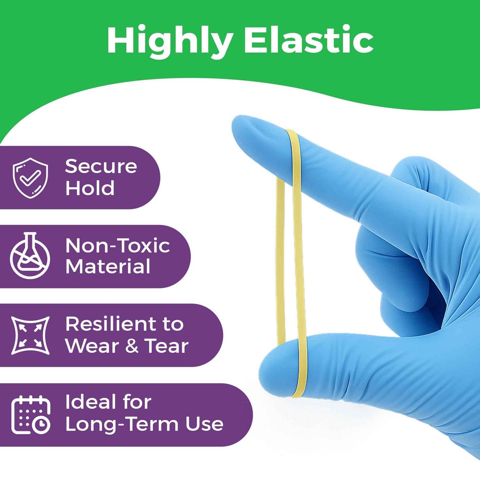 Orthodontic Rubber Bands for Braces - Premium Quality Elastic Teeth Rubber Bands for Braces, Fix Tooth Gaps, Dreadlocks, Includes Free Elastic Placer - Medium Force 3.5 oz, 1/8 Inch, Neon (500 Pack)