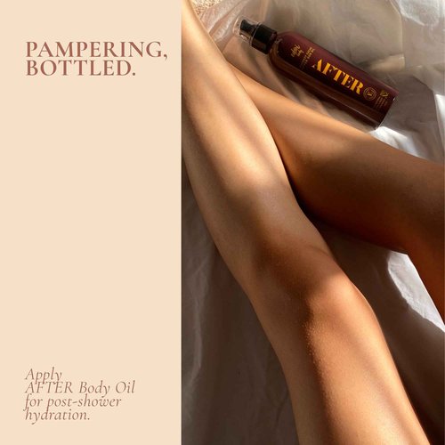 ed&i AFTER Whiskey Cacao Body Oil with Vitamin E, Hydrating and Nourishing for Dry Skin, Moisturizing After Shower Body Oil for Women, Non-Greasy Glow, 5.07 oz