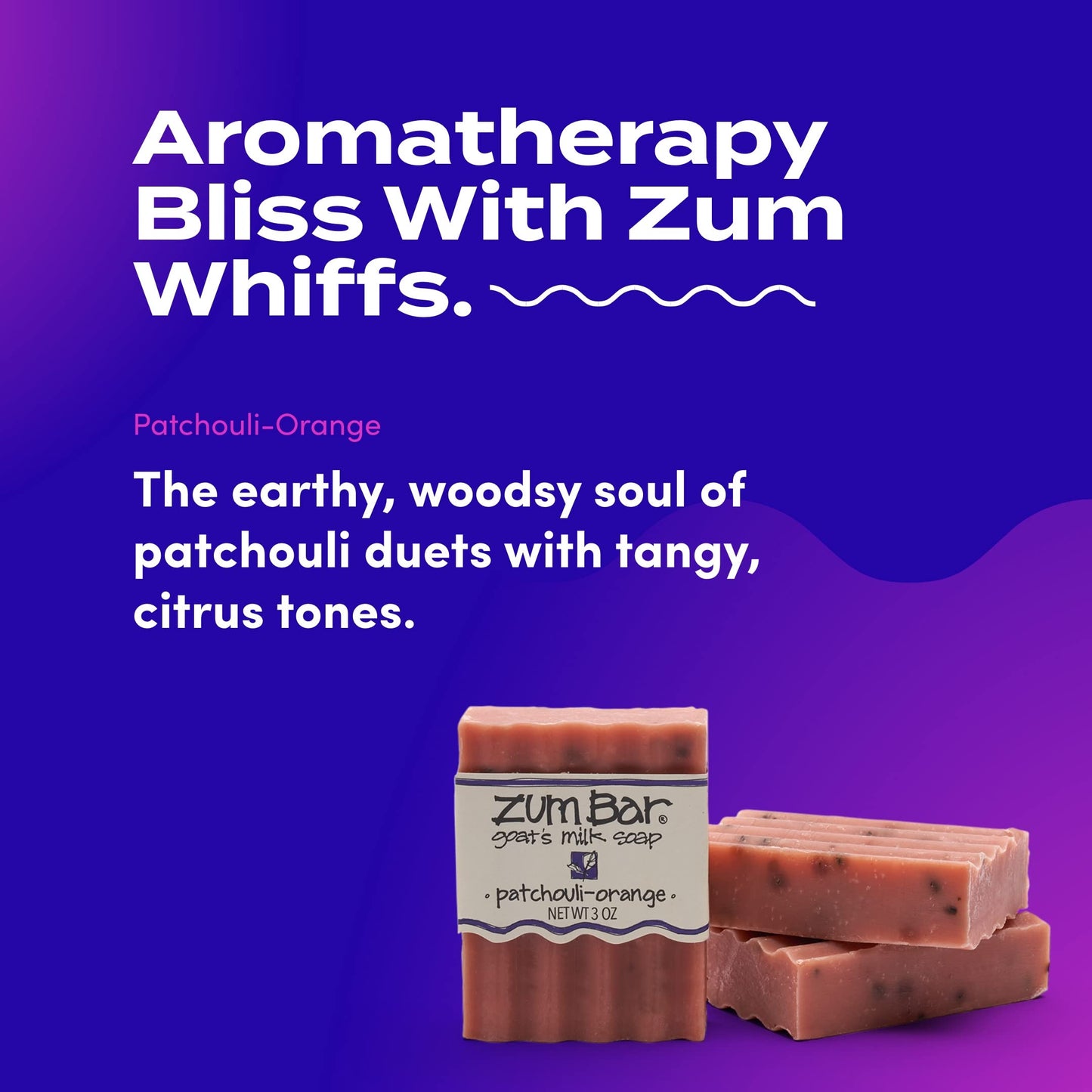 Zum Bar Goat's Milk Soap - Patchouli-Orange - 3 oz (3 Pack)