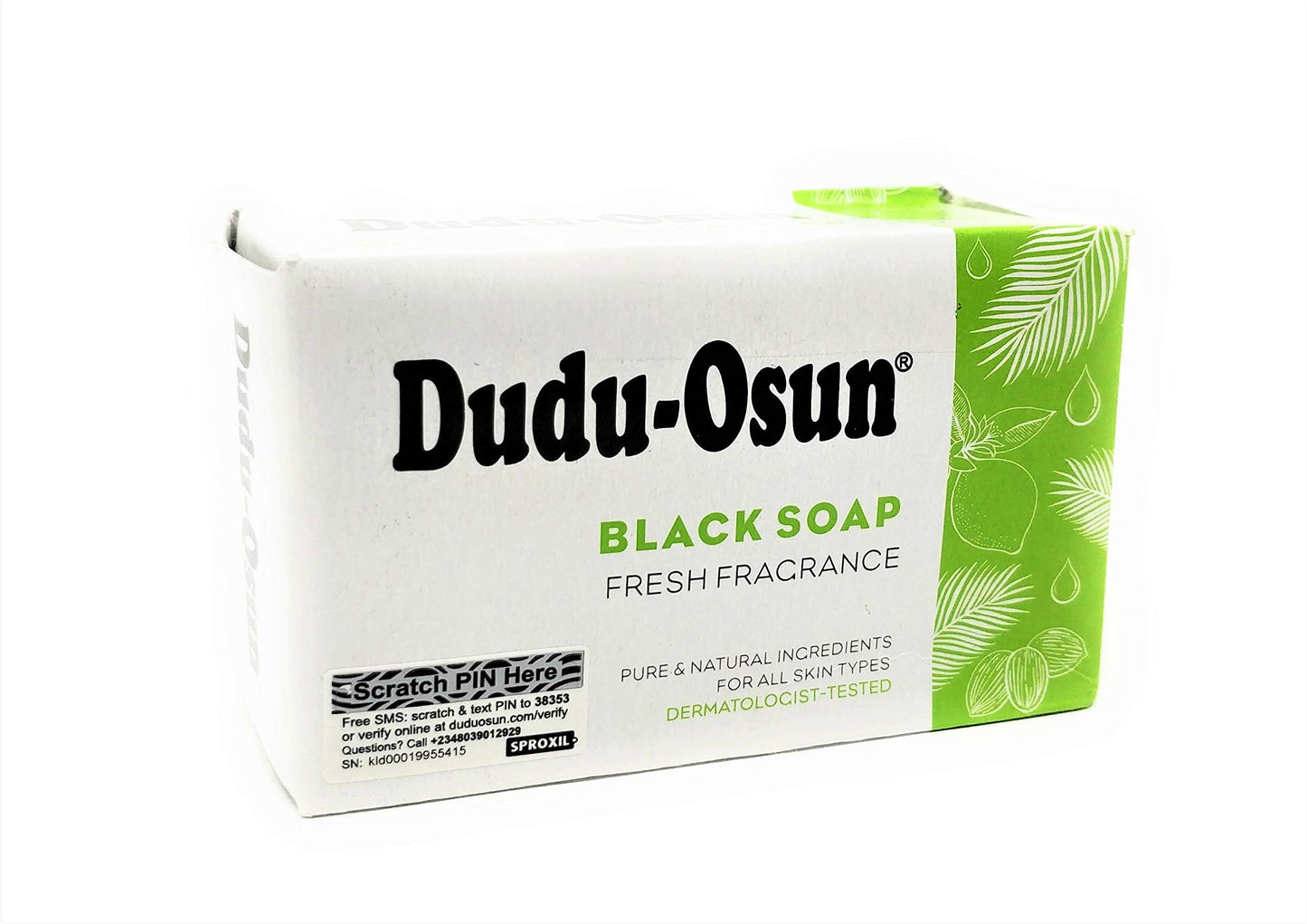 Tropical Naturals Dudu Osun Black Soap Pure Ingredients US Ship, Original, 5 Ounce (Pack of 3)