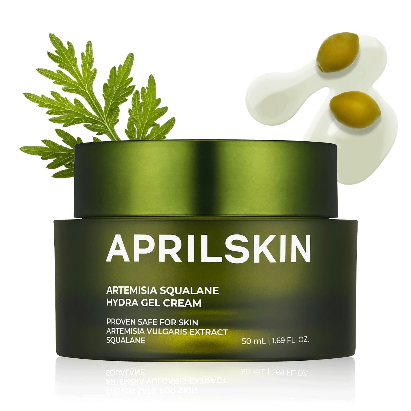 Aprilskin Artemisia Squalane Hydra Gel Cream | Dry, Sensitive, Acne-Prone Skin | Vegan, Cruelty Free, Low pH, Soothing & Firming up | 50 ml | No sulfates and Artificial Fragrance