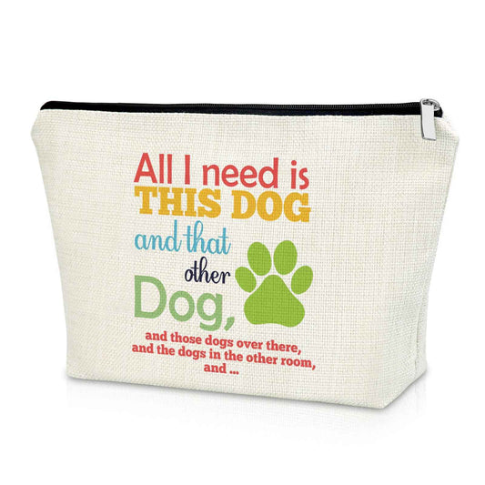 Sazuwu Funny Dog Mom Gifts: Makeup Bags & Travel Organizers - Dog Themed Cosmetic Bags for Women - Perfect for Christmas & Birthdays
