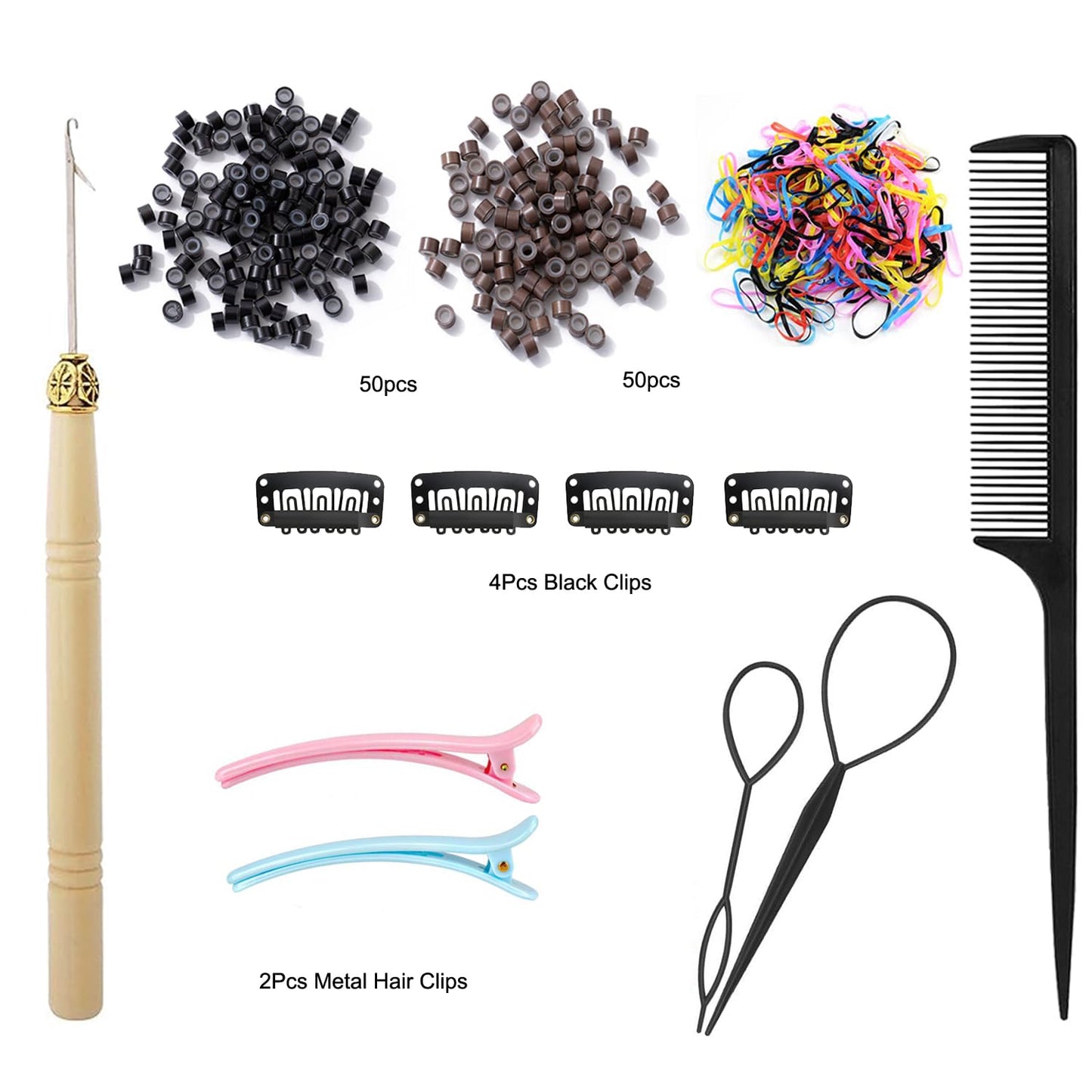 USHUIUS Hair Tinsel Kit With Tools 13 Colors 2800 Strands Tinsel Hair Extensions Fairy Hair Tinsel Heat Resistant Glitter Hair Extensions Sparkling Shiny Hair Tensile for Women Girls Kids (13 Colors)