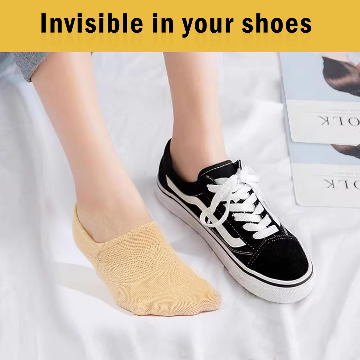 IDEGG No Show Socks Womens and Men Low Cut Ankle Short Anti-slid Athletic Running Novelty Casual Invisible Liner Socks