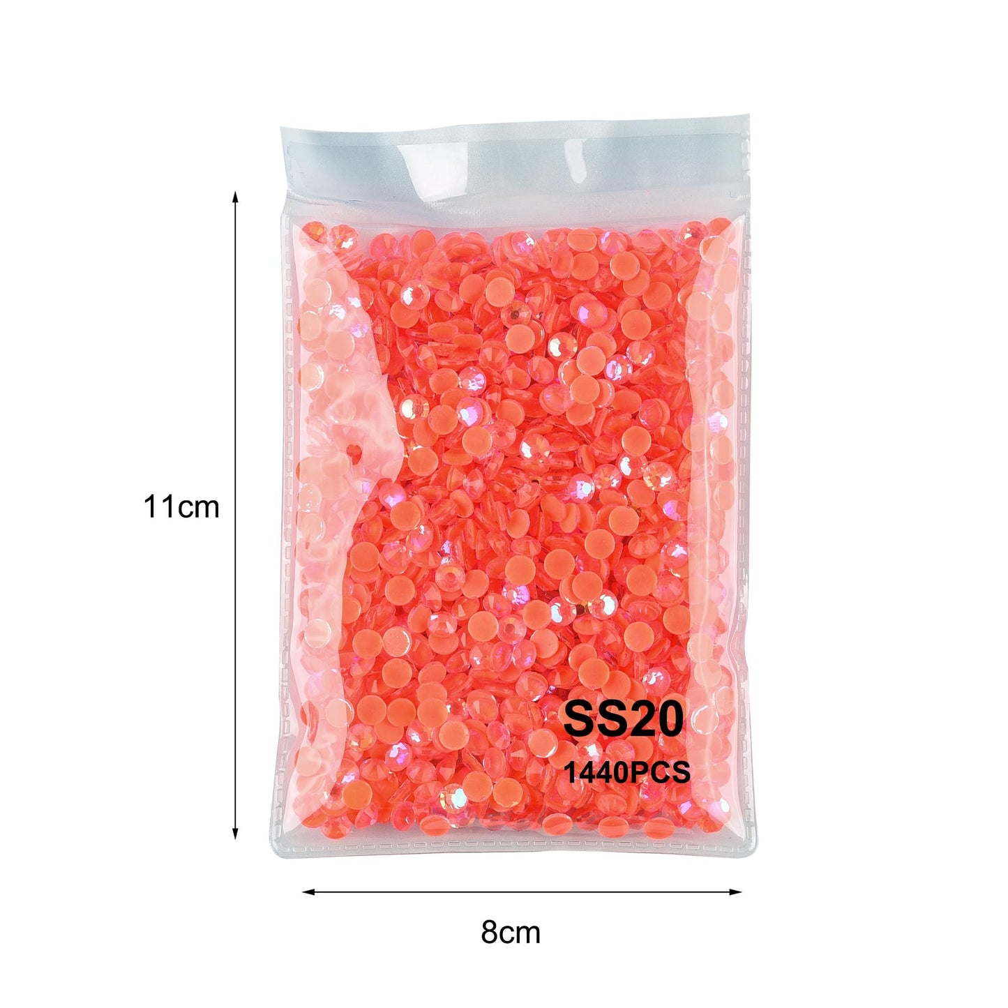 Blinginbox Flatback Glass Rhinestones,Luminous Gems 1440pcs Non Hotfix Crystal Rhinestones for Nail Crafts Clothes Tumblers Face Makeup,Hyacinth AB Luminous,SS20