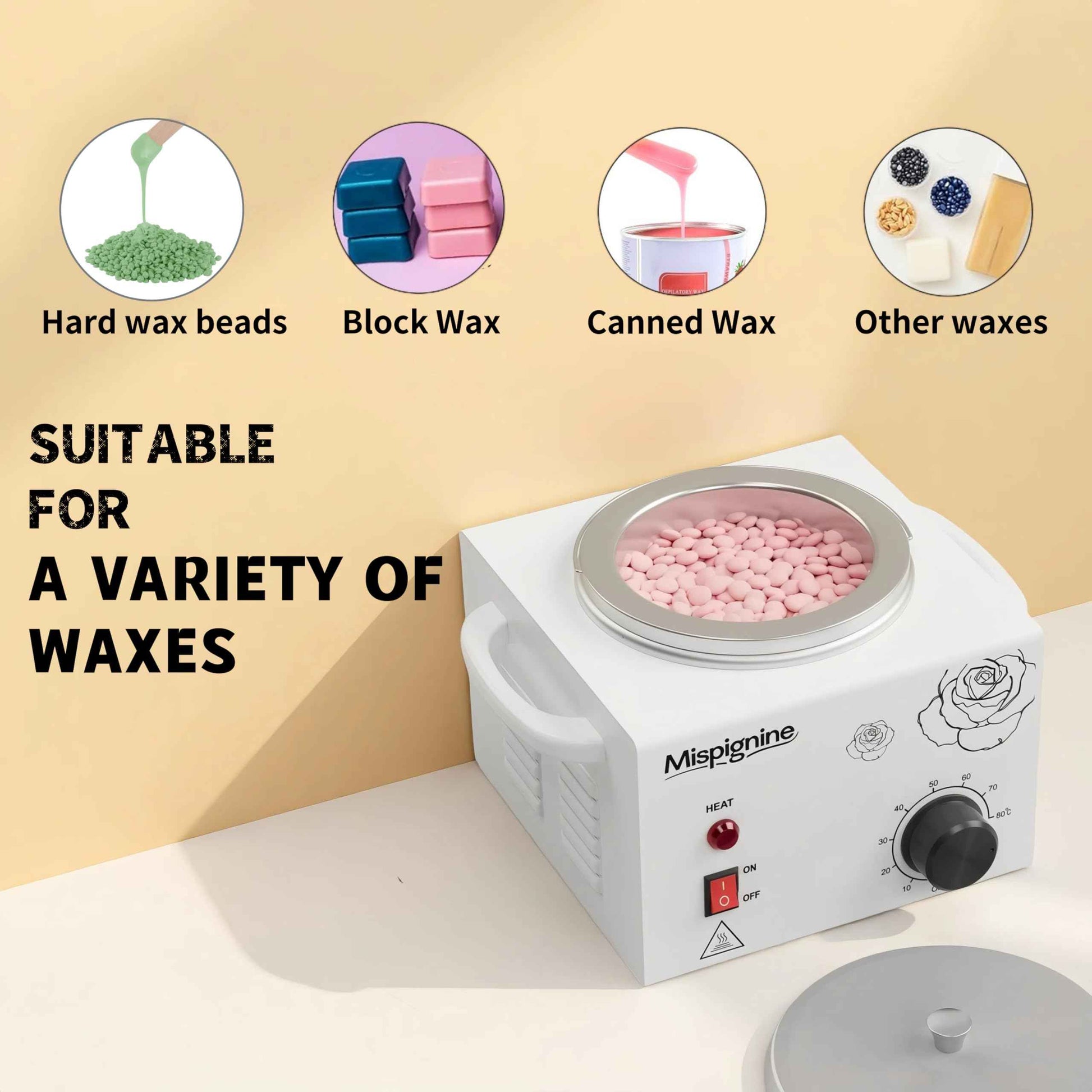 Wax Warmer, Professional Wax Pot for Hair Removal, Large Waxing Machine Electric Waxing Heater for SPA Salon Equipment.