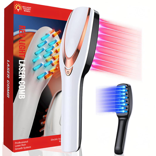 Laser Hair Growth Comb, Laser Hair Growth Device Electric Scalp Massager for Hair Growth,Stimulates Hair Growth Comb Brush Thinning Hair Treatment Laser Therapy Comb