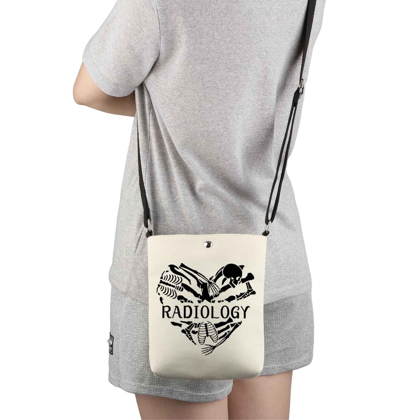 G2TUP Technician Radiologist Gift Heart Radiology Makeup Bag X-Ray Tech Cosmetic Bag Radiology Graduation Gift Future X Ray Technician Travel Bag (Heart Radiology -X)