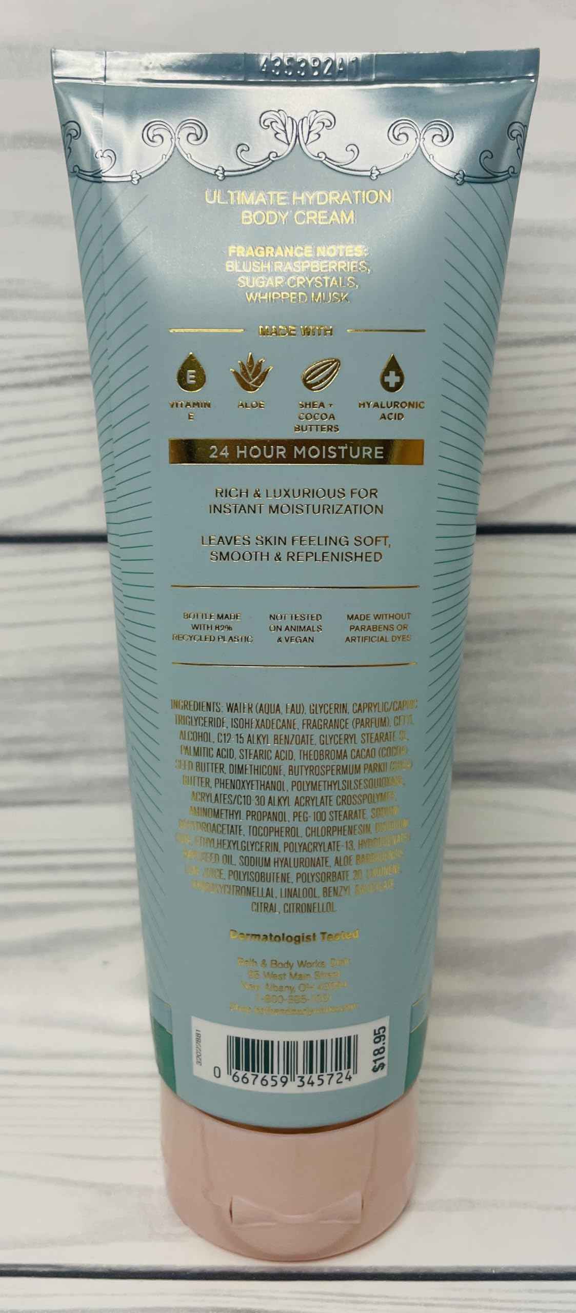 Bath & Body Works Women's Sweetest Song Ultimate Hydration Body Cream 8 Ounces Pack of 2