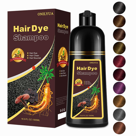 Hair Dye Shampoo 3 in 1, Blonde Brown Hair Dye 16.9 FL Oz, Blonde Brown Hair Shampoo, Semi-Permanent Hair Dye Shampoo, Easy To Use, Effect in 5 Minutes, Lasts 30 Days Hair Color Shampoo (blonde brown)