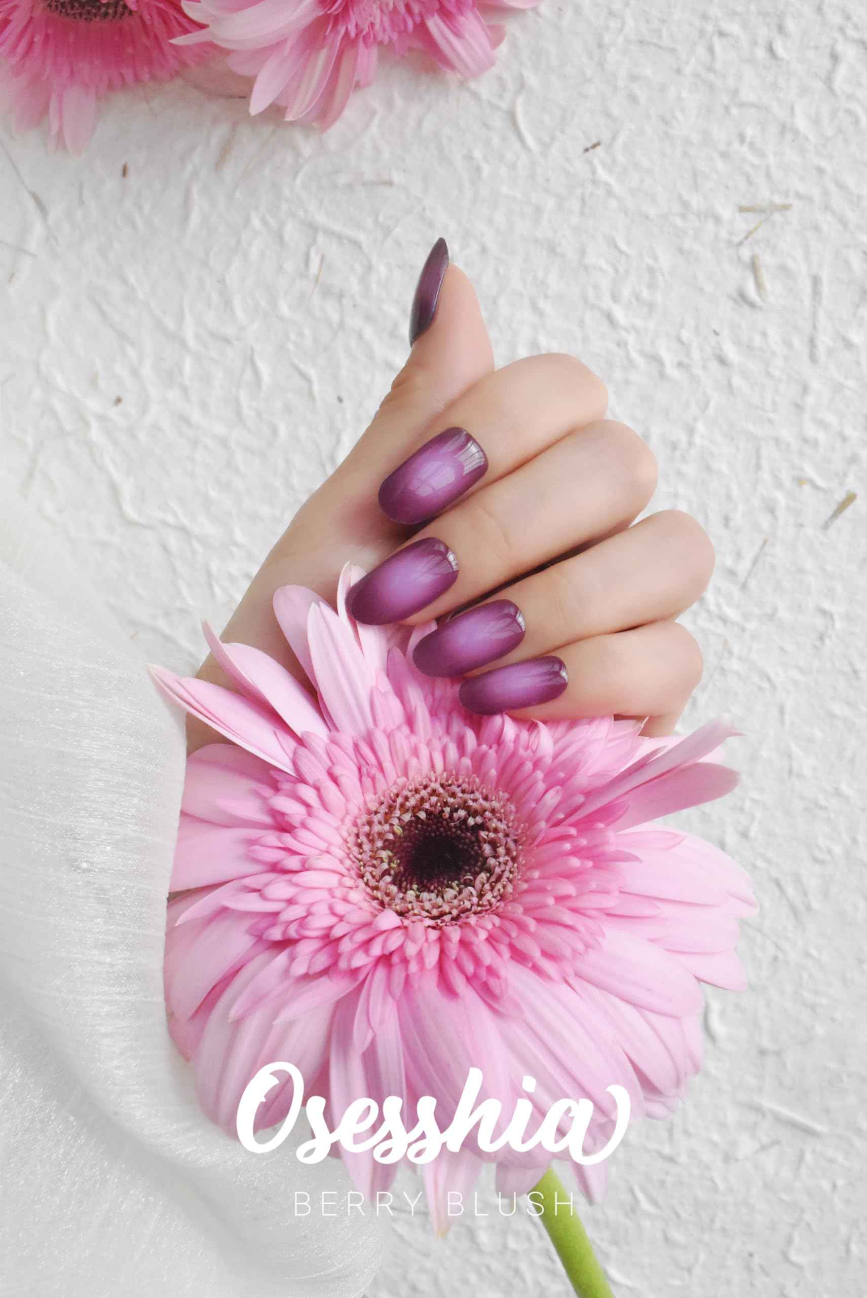 Osesshia Semi Cured Gel Nail Strip Starter Kit, (Include 60 Pcs Nail Stickers, 1 UV Lamp and Nail Tools), Glaze Wraps, Salon Quality Gel Polish Strips, Christmas Nails Stickers Kit