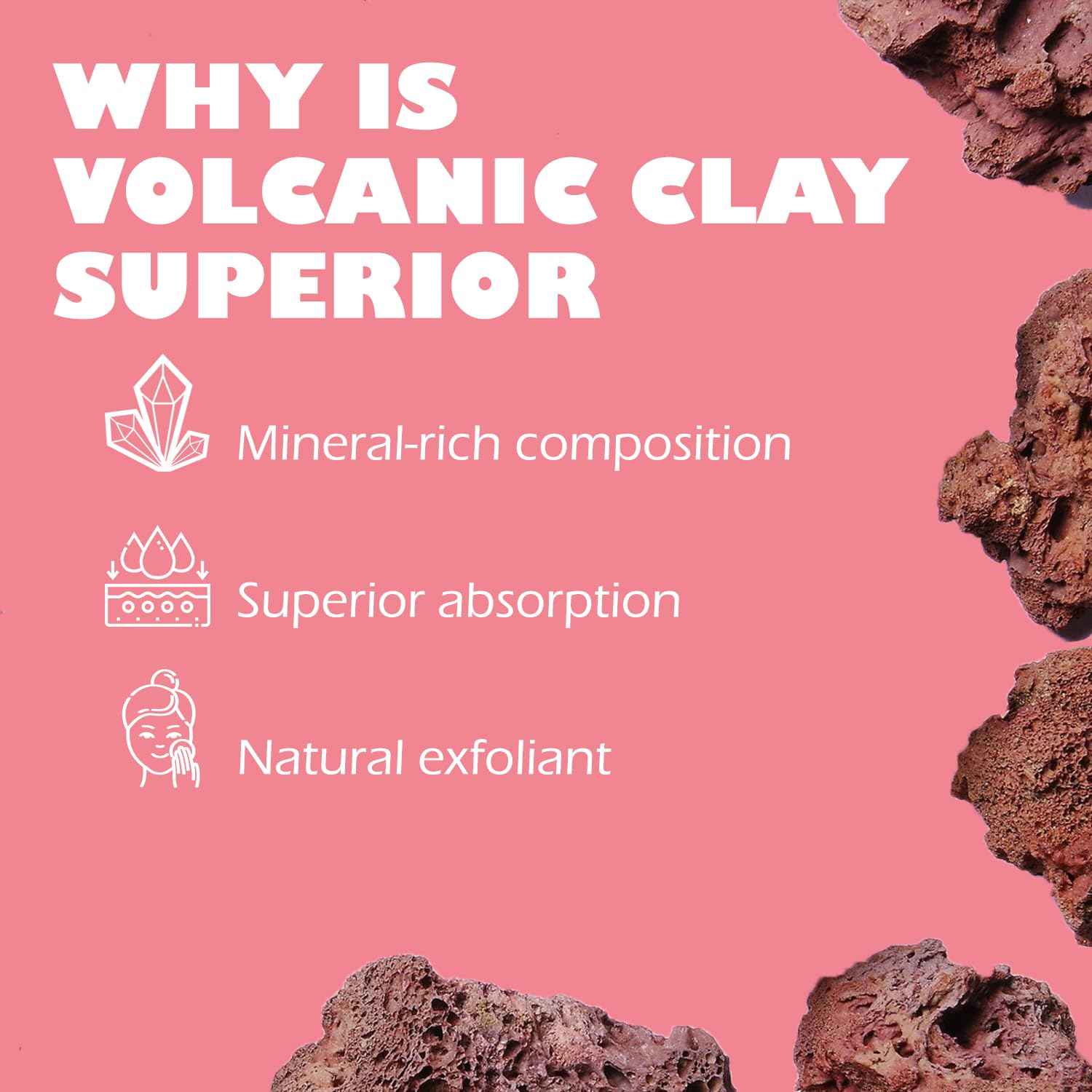 The Tough Woman Detox Green Clay Mask for Face - 3-Clay Blend with Kaolin Volcanic Clay - Deep Pore Cleansing, Removes Excess Oil, Tightens Pores - Oil-Free, Paraben-Free