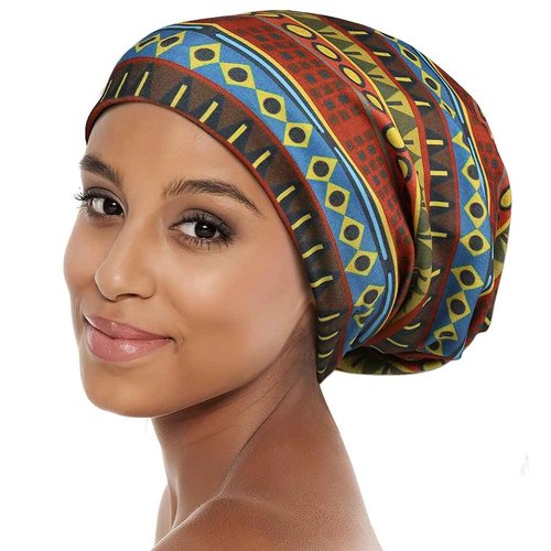 Curly Hair Wrap Natural Hair Buff Head Cover Night Slap Cap for Women